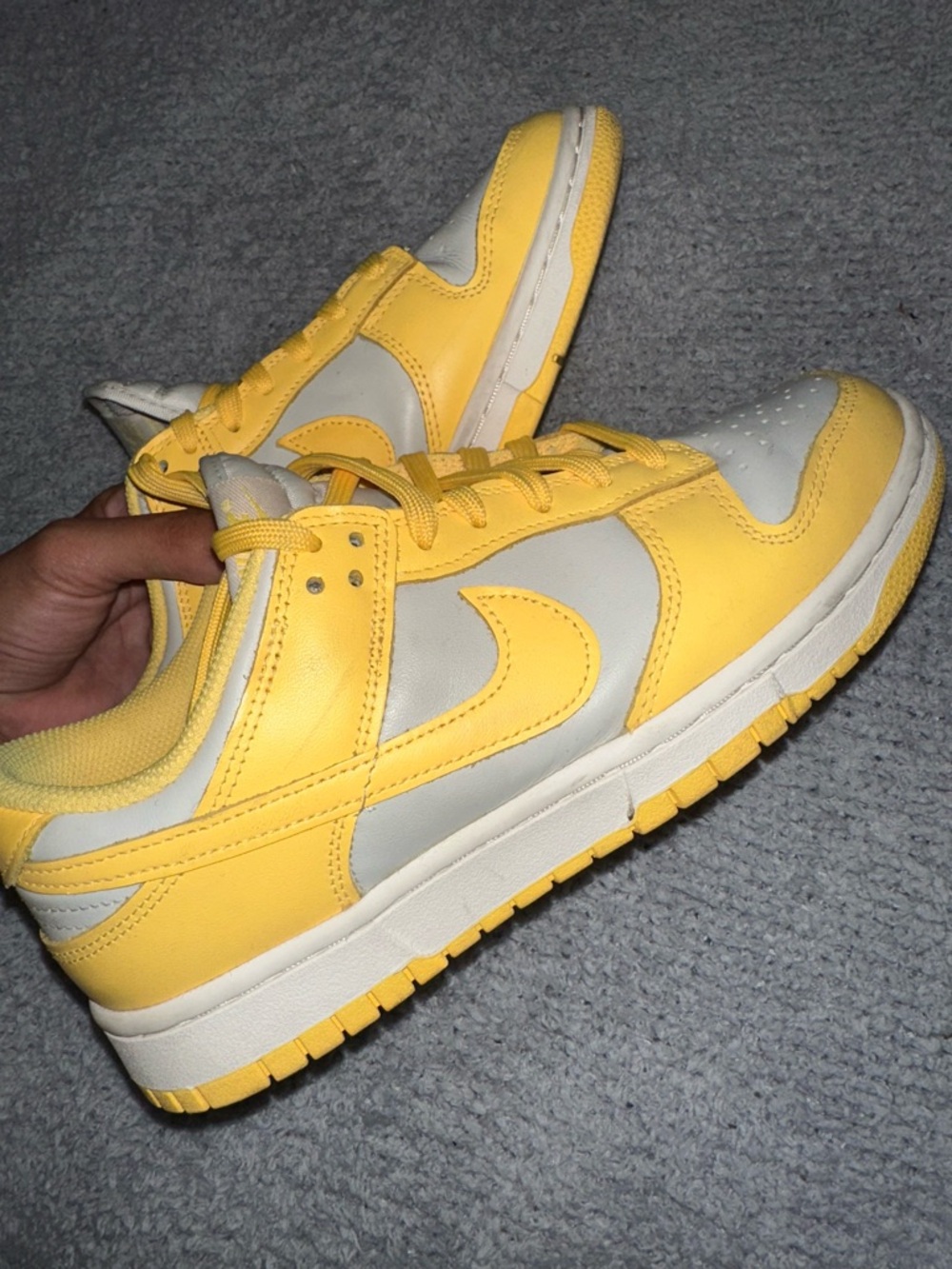 Nike Women’s Low Top Sneakers in Yellow and Light Gray